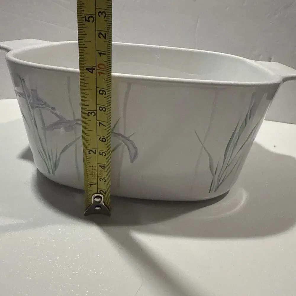 Corning Ware Shadow Iris A-3-B -3 Liter 3 QT Casserole Dish With Pyrex Lid